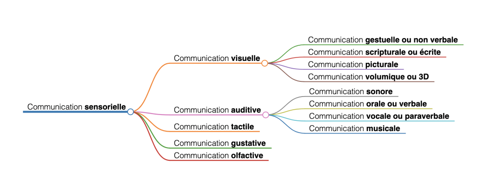 Carte mentale de la communication sensorielle